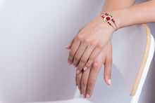 Kép betöltése a galériamegjelenítőbe: Pipacsvörös Popelloth karkötő