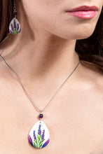 Load image into Gallery viewer, Lavanduril Diva set with teardrop shaped pendant