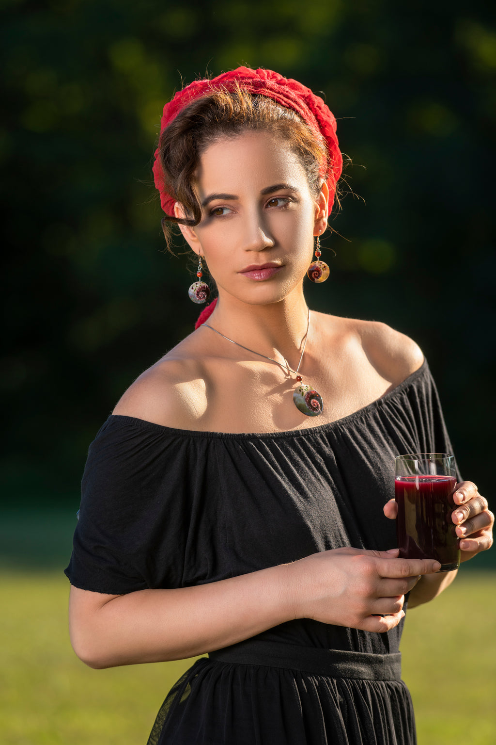 Rézgesztenyeszín Spiralith Diva szett