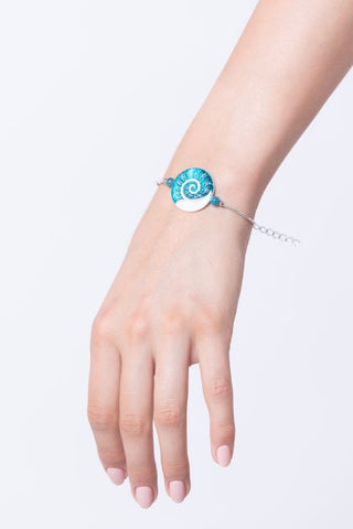 Lagoon Blue Spiralith bracelet