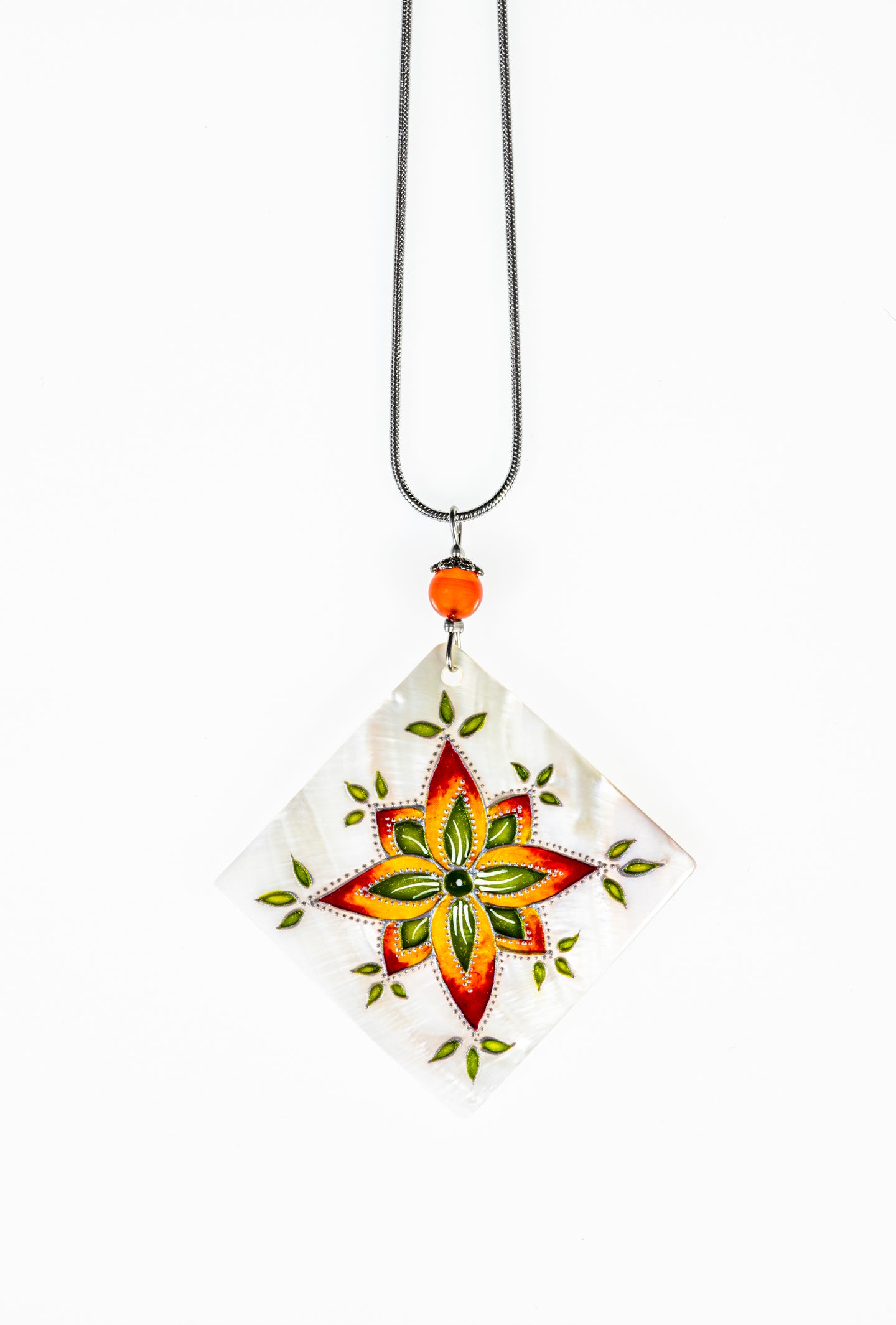 Sunset Orange Athilien Diva necklace