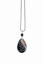 Load image into Gallery viewer, Midnight Black Spiralith Decent necklace
