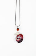 Copper chestnut color Spiralith Decent necklace