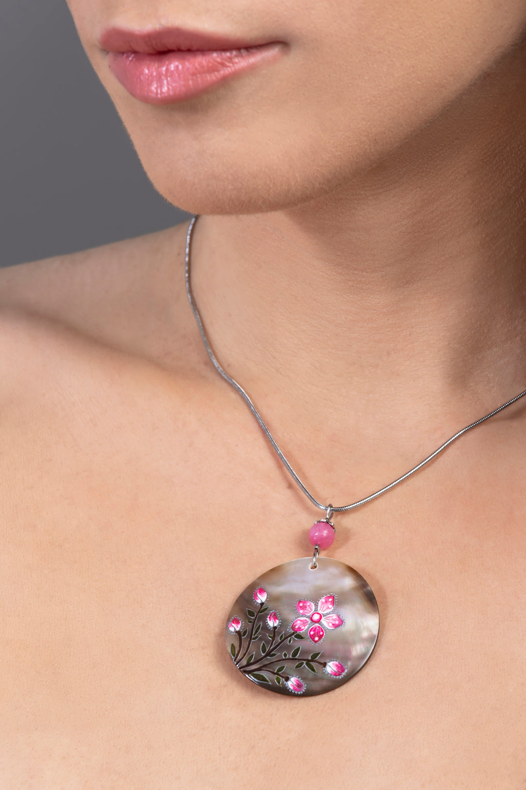 Cherry Blossom Pink Cerias Diva Necklace