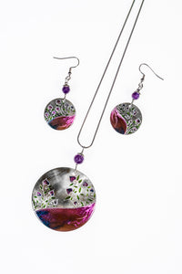 Shimmering Amethyst Tendrill Diva set