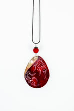 Load image into Gallery viewer, Spiralith Diva necklace with teardrop shaped pendant
