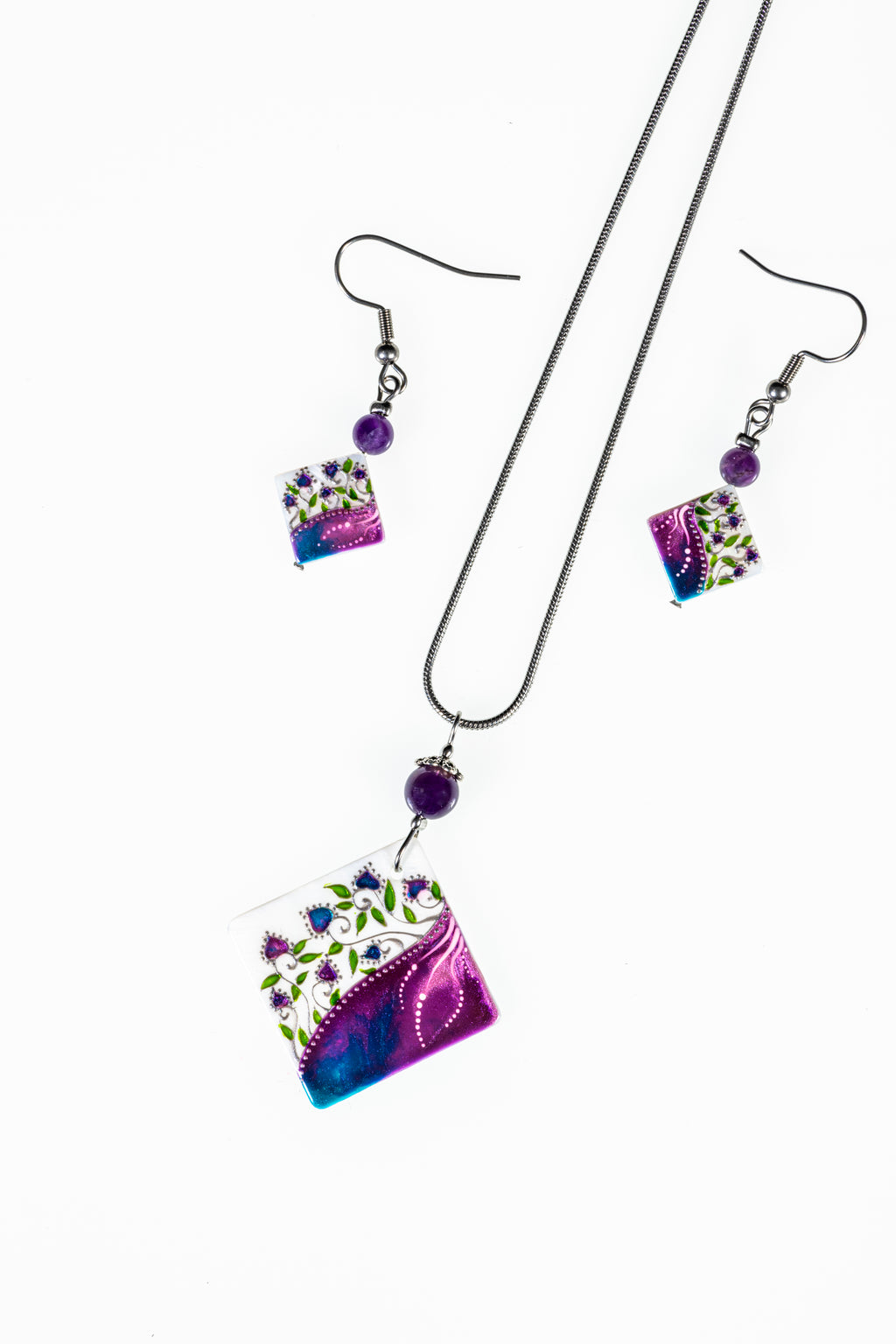 Shimmering Amethyst Tendrill Decent set