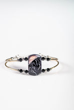 Load image into Gallery viewer, Midnight Black Spiralith bracelet
