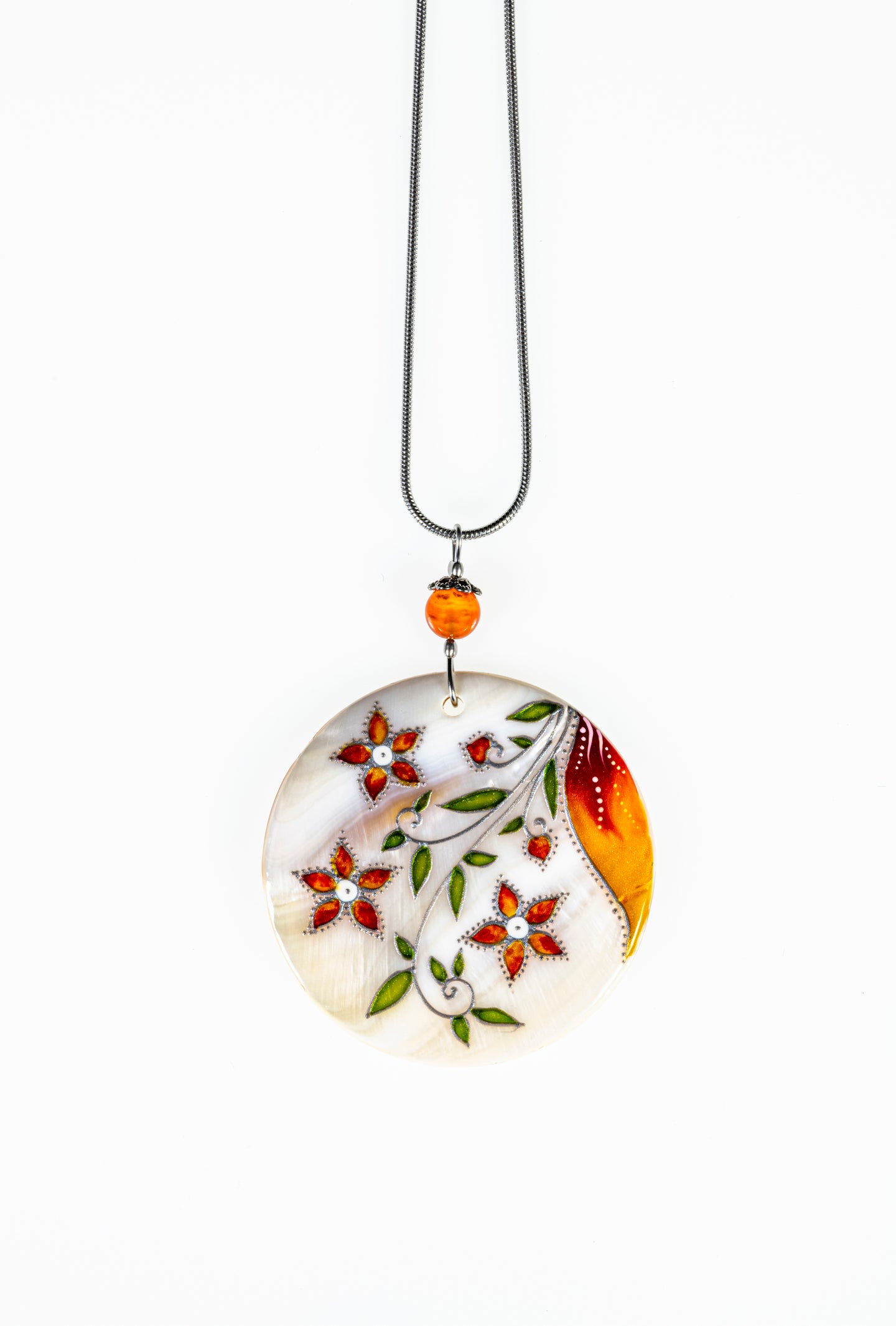 Sunset Orange Gilnith Diva necklace