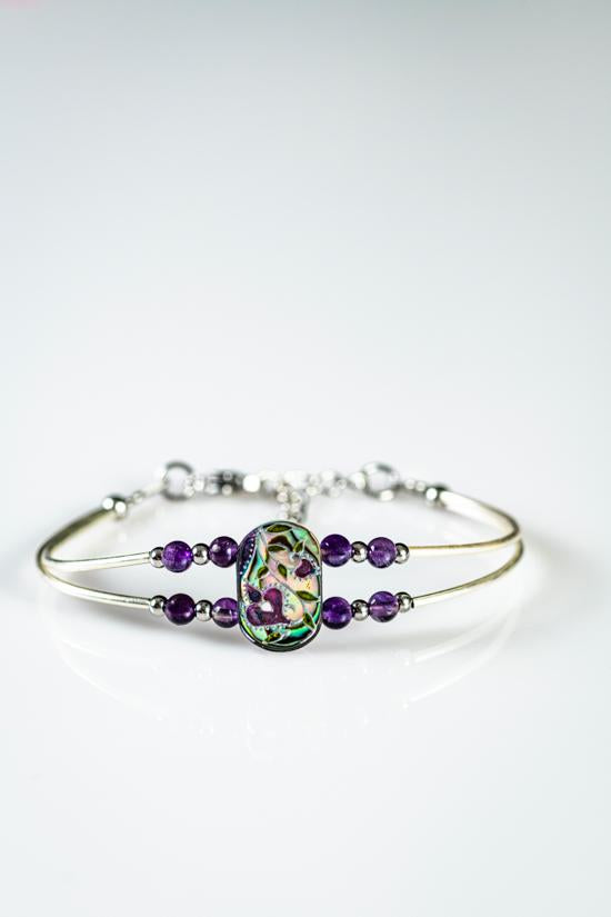 Shimmering Amethyst Elvenloth bracelet