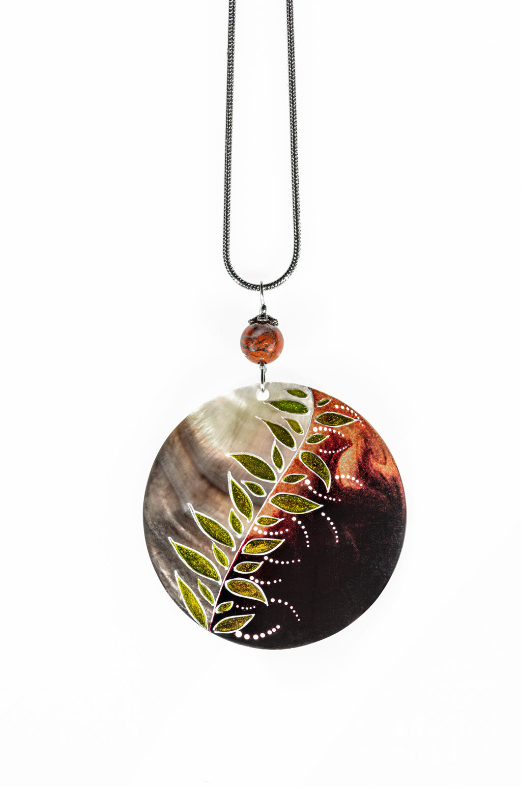 Réz chestnut color Tendrill Diva necklace
