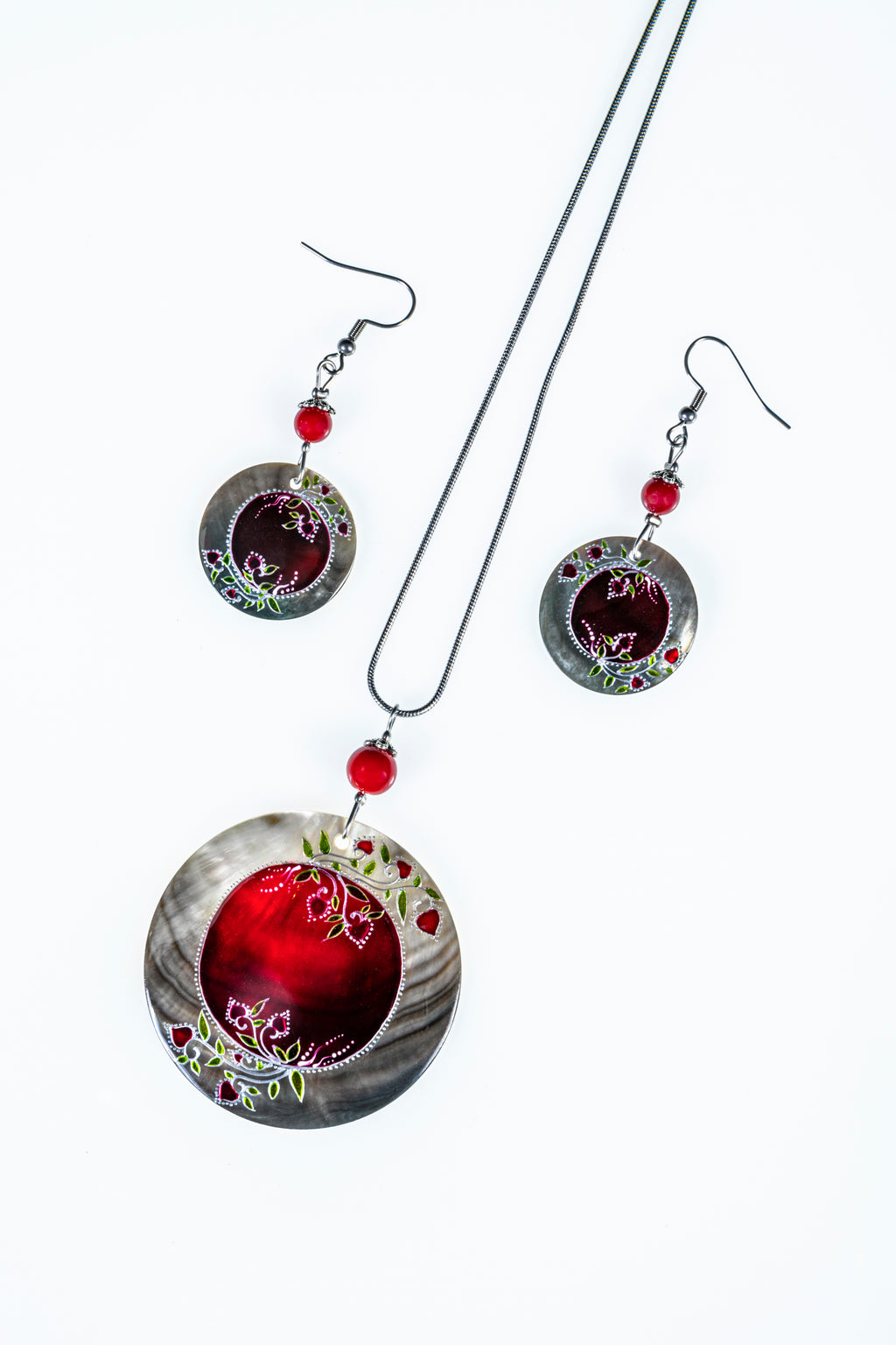 Solina Diva set with sun shaped pendant