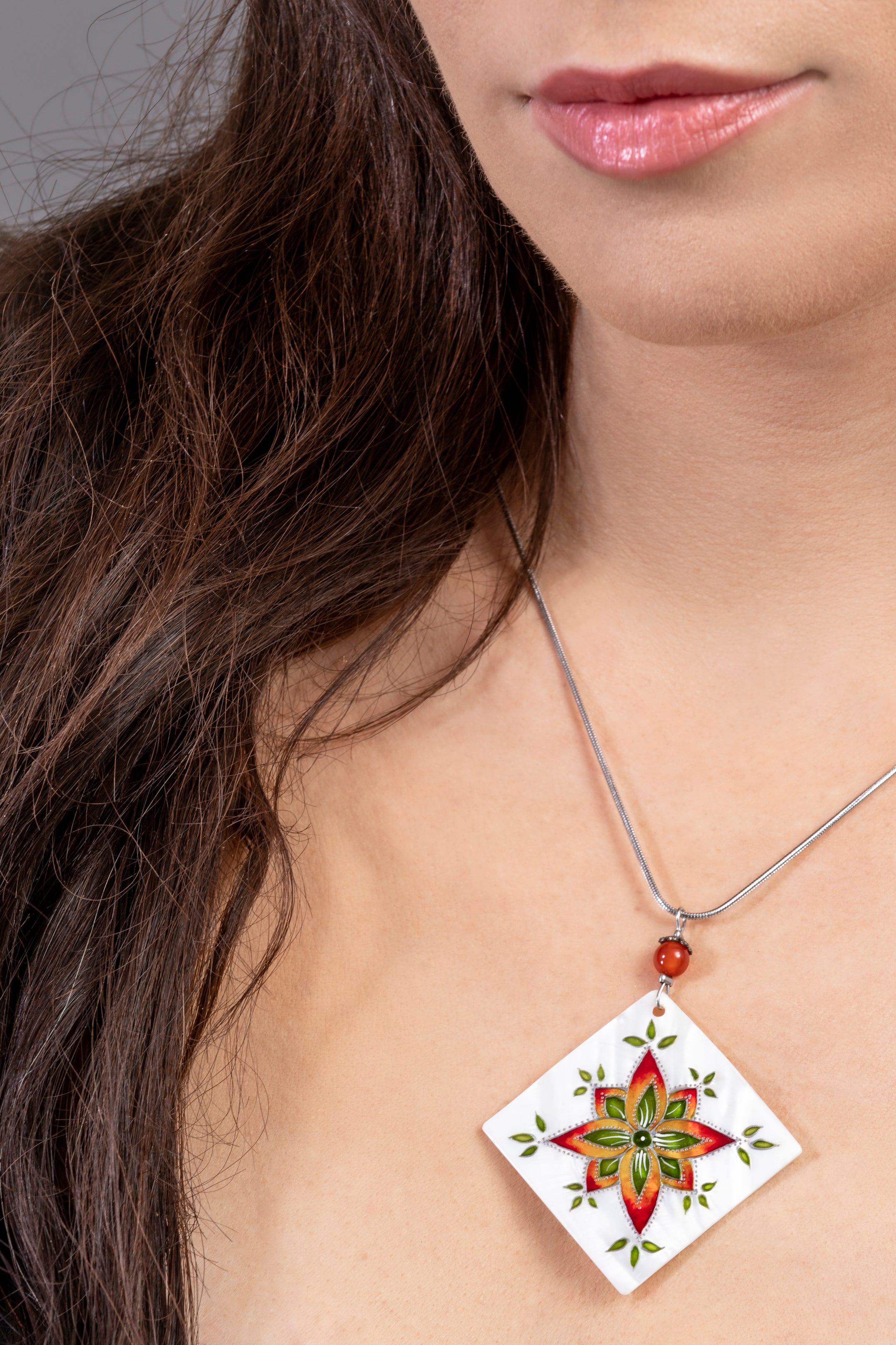 Sunset Orange Athilien Diva necklace