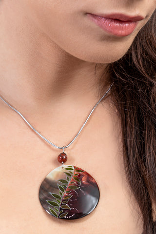 Réz chestnut color Tendrill Diva necklace