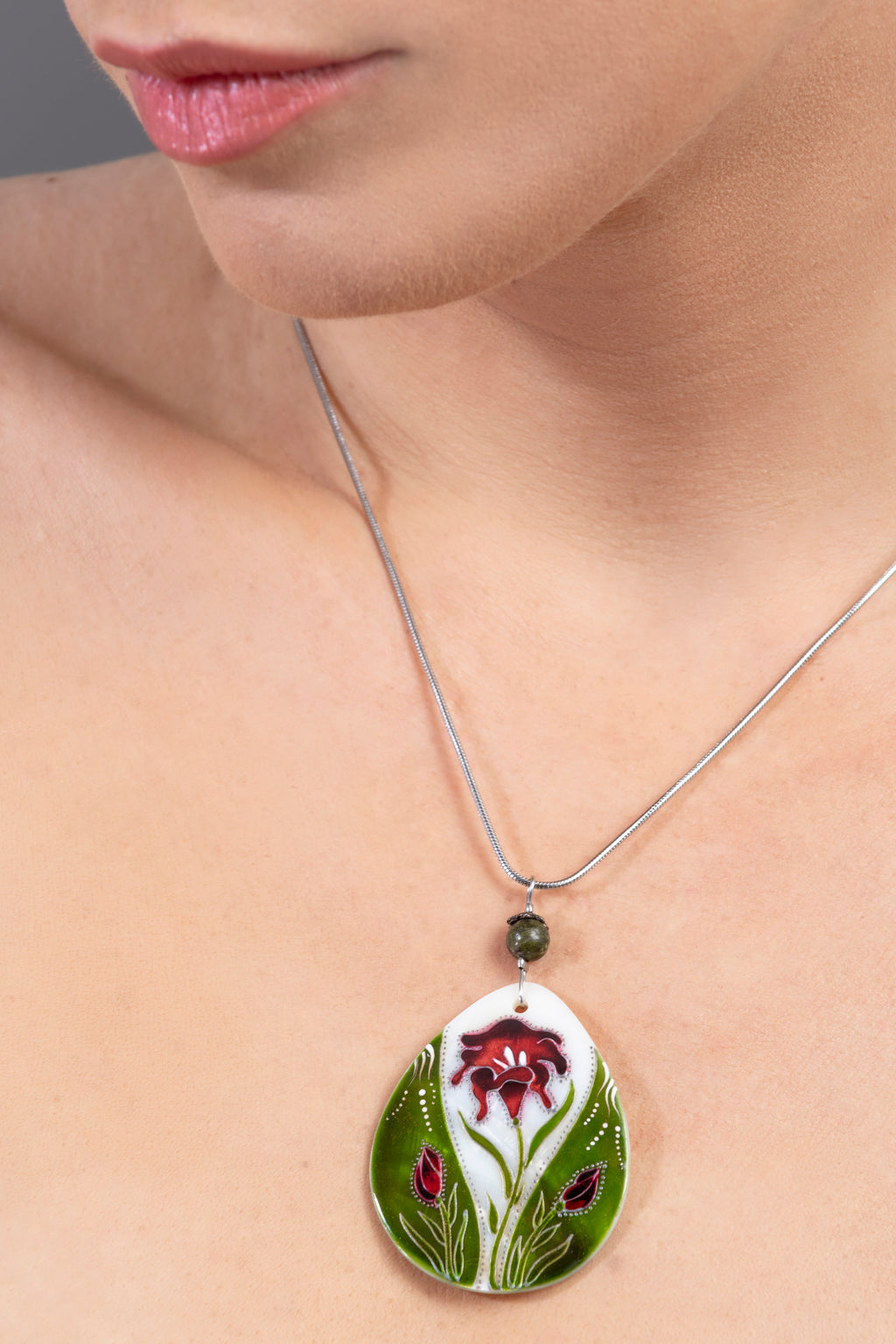 Mohazöld Indie Diva necklace
