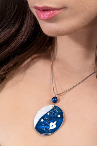Velvet Blue Elvenloth Diva necklace