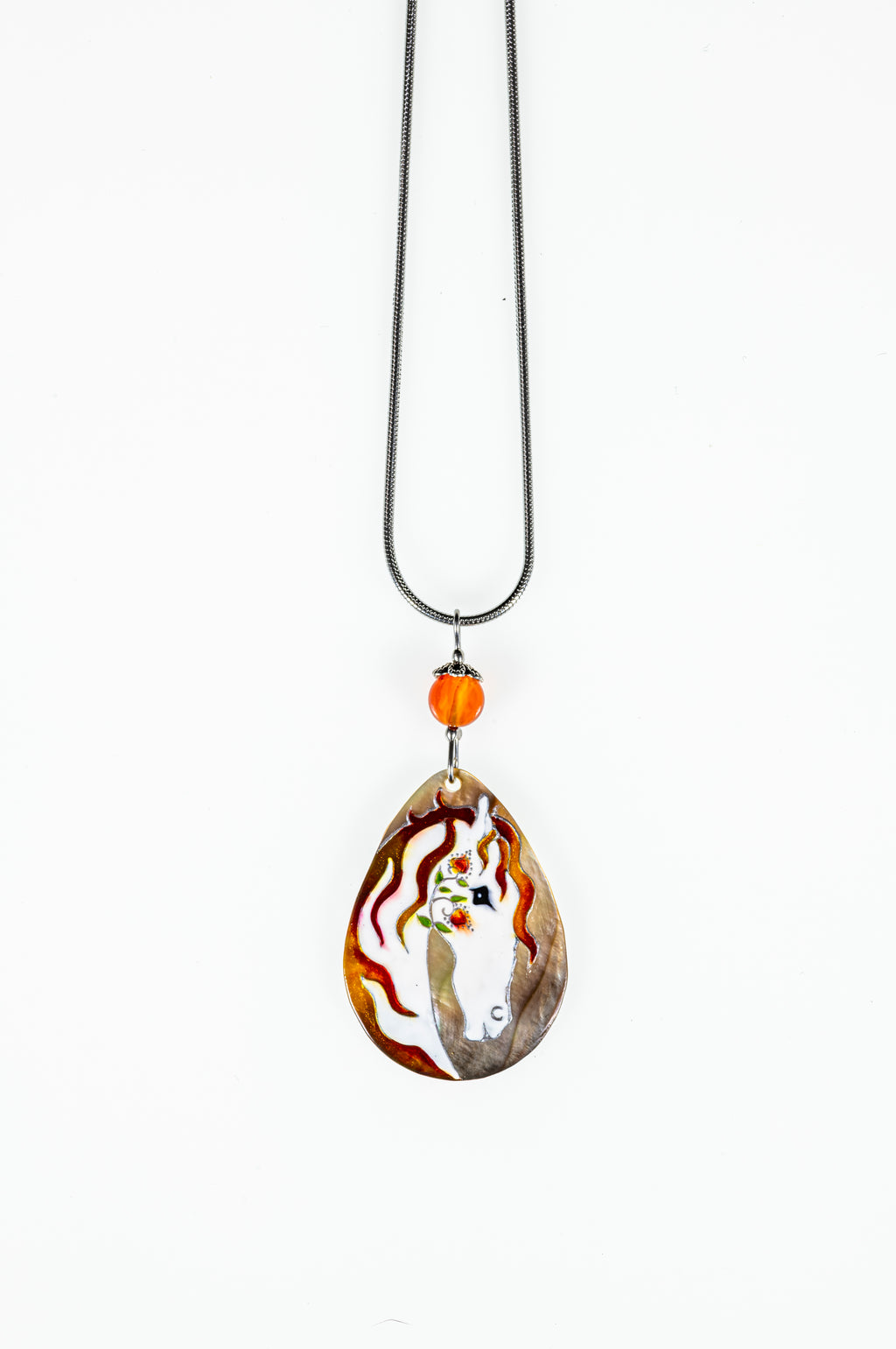Flaming Orange Fairien Decent Necklace