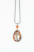 Flaming Orange Fairien Decent Necklace